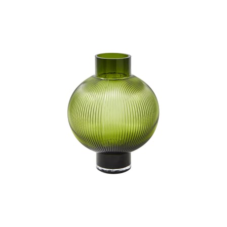 Vase Hot Air Balloon verre vert / H 30 cm - POLSPOTTEN