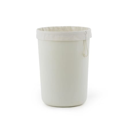 Wäschekorb Hide textil weiß / Filz, recycelt - Ø 46,5 x H 64.5 cm - Normann Copenhagen