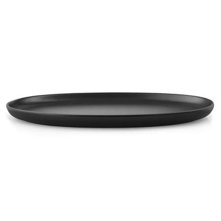 Assiette Nordic Kitchen céramique noir / Ovale - L 32 cm / Grès - Eva Trio