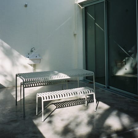 Banc Palissade métal blanc / L 120 cm - Bouroullec, 2016 - Hay