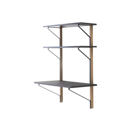 Bureau mural Kaari bois noir / L 100 x H 142 x P 55/35 cm - Bouroullec, 2015 - ARTEK