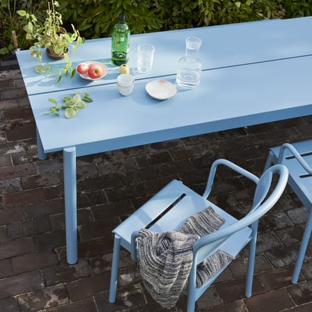 Chaise empilable Linear métal bleu - Muuto