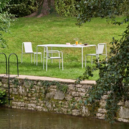 Chaise empilable Panorama métal gris / Seconde vie - TIPTOE