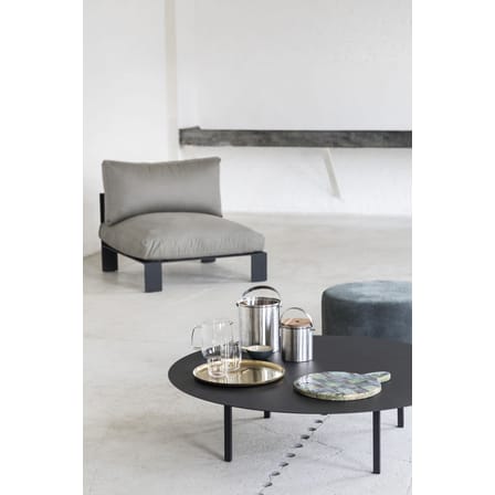 03 Large Coffee table metal black / Ø 118 x H 30 cm - Serax