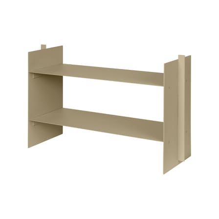 Console basse Lager métal beige / L 77 x P 28 x H 50 cm - Ferm Living
