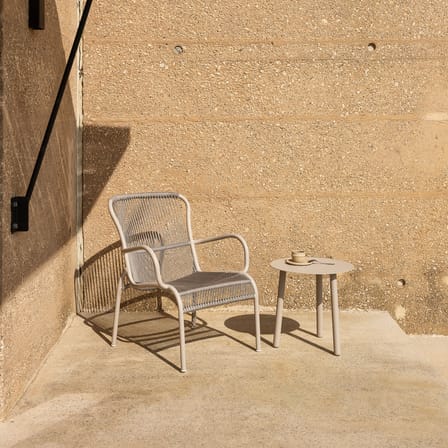 Fauteuil lounge empilable Loop Lounge / Corde polypropylène tissée main - Vincent Sheppard