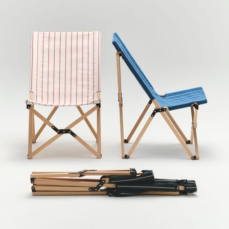 Fauteuil pliant Outdoor Market tissu beige / Jasper Morrison - Hay