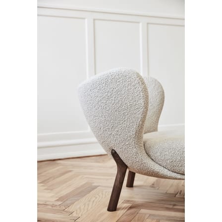 Fauteuil rembourré Little Petra VB1 tissu beige / Réédition 1938 - Tissu bouclé - &tradition