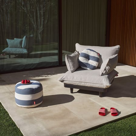 Fauteuil rembourré Paletti Lounge tissu beige - Fatboy