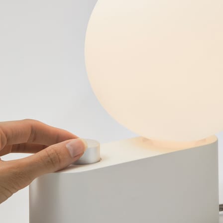 Lampe de table Alumina métal blanc / Applique - TALA