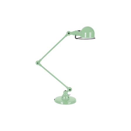 Lampe de table Signal SI333 métal vert / 2 bras - H 60 cm - Design 1950 - Jieldé