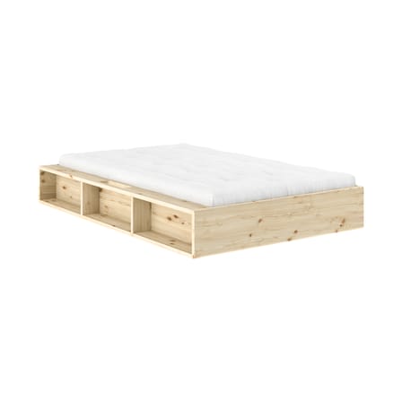 Lit 1 place Ziggy / Pour matelas 120 x 200 cm - Rangements intégrés - KARUP