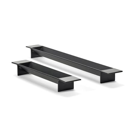 Piano/vassoio L-Tray Large metallo nero / Portafrutta - L 63 cm - Serax