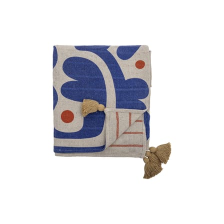 Eviaya Plaid textile blue / 160 x 130 cm - Bloomingville