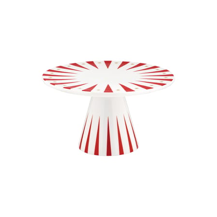 Plat à gâteau Delight céramique rouge / Décoré à la main - Ø 22 cm - Alessi