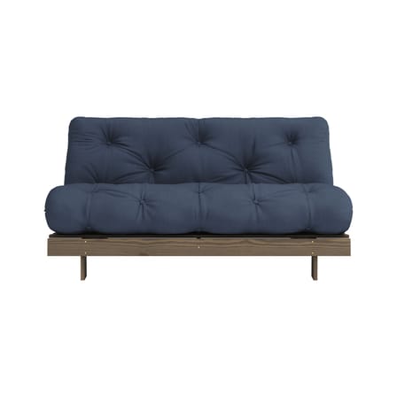Divano convertibile Roots legno blu / L 160 cm - 3 posizioni / Struttura marrone - KARUP DESIGN