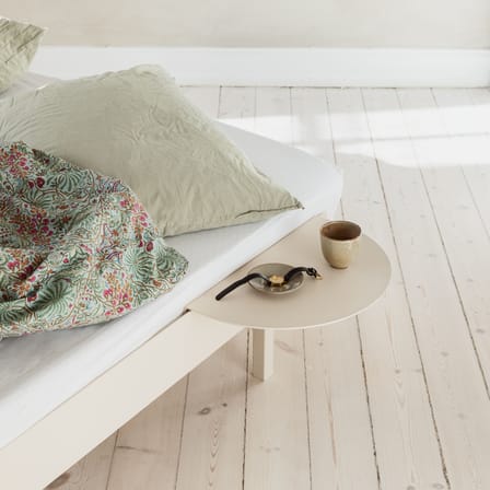 Letto per bambini evolutivo  metallo beige con comodino / Per materassi da 90 x 180 a 210 cm - MOEBE