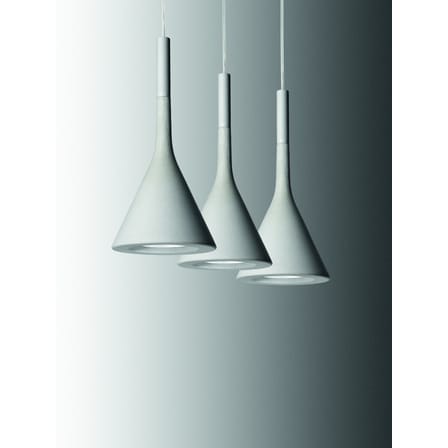 Suspension Aplomb  / Ciment - Ø 17 cm x H 36 cm / Câble 3,5 mètres - Foscarini