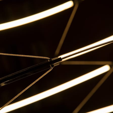 Suspension Drop 7 métal noir / Ø 90 x H 50 cm - Nemo