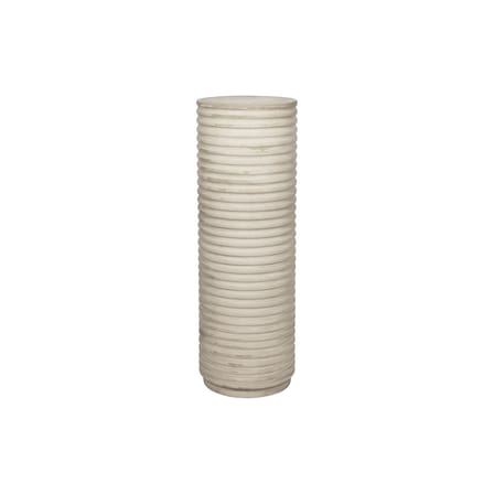 Table d'appoint Rillo Podium céramique beige / Ø 36 x H 106 cm / Seconde vie - BROSTE COPENHAGEN