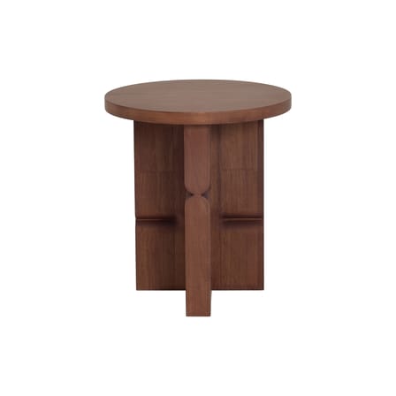 Table d'appoint Coloured Wood Noon bois marron / Ø 38 x H 42,5 cm - NOBODINOZ