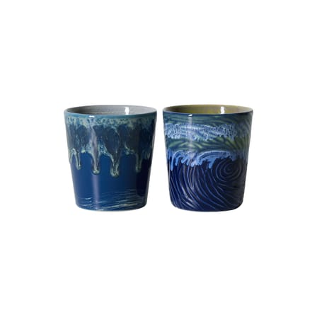 Tazzina da caffè 70s ceramics Van Gogh ceramica blu / Set di 2 - 23 cl - HK LIVING