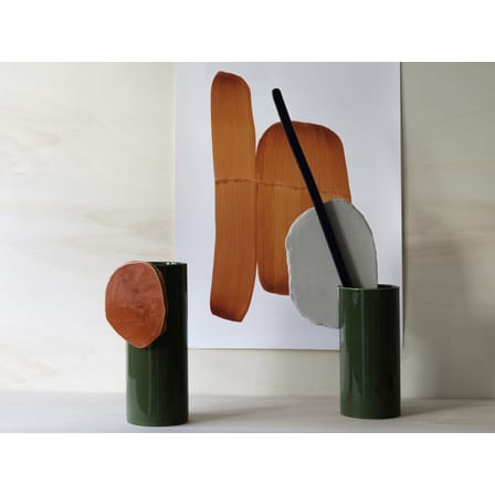 Vase Découpage - Disque céramique vert / Bouroullec, 2020 - Vitra