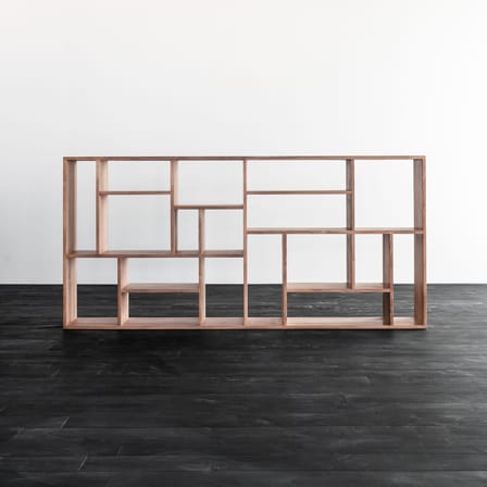 M Large Bookcase wood brown / W 104 x H 219 cm - Ethnicraft