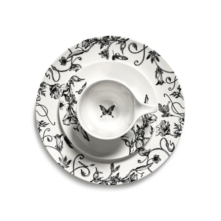 Cappuccino-Tasse Unity - Butterfly keramik weiß / Set von 2 - 15 cl - Serax