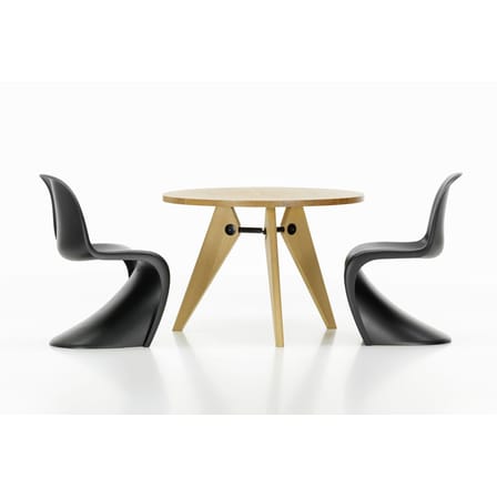 Panton Chair Chair plastic material black / By Verner Panton, 1959 -  Polypropylene - Vitra