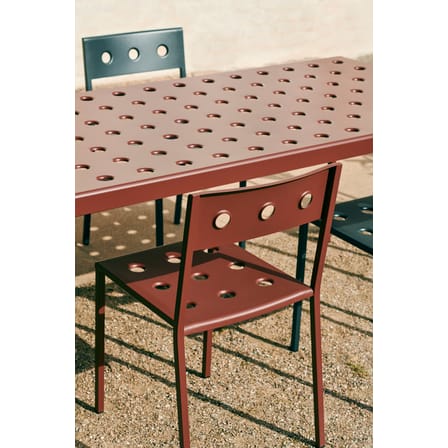 Chaise empilable Balcony métal rouge / Bouroullec, 2022 - Hay