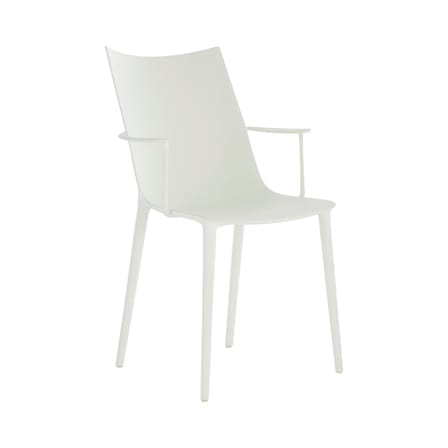 Chaise H.H.H plastique blanc / Soft touch - Recyclé - Kartell