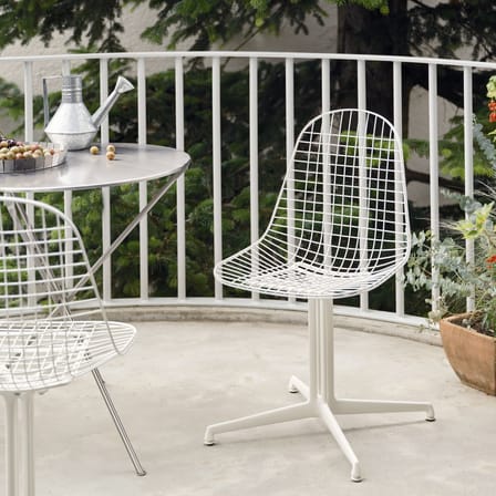 Chaise Wire Chair DKL métal blanc / (1951) - Pied La Fonda - Vitra
