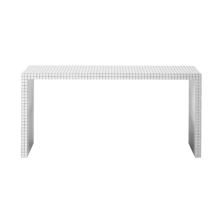 Console Quaderna / L 180 x H 84 cm - Superstudio, 1972 / Plastique lamifié - Zanotta