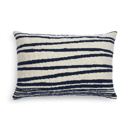 Coussin White Stripes tissu blanc / 60 x 40 cm - Ethnicraft