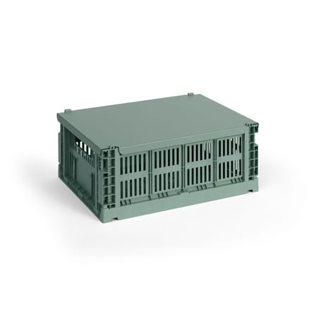 Couvercle  métal vert / Pour panier Colour Crate Medium 26,5 x 34,5 cm - Hay