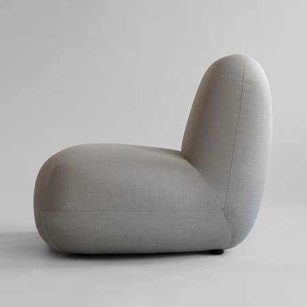 Fauteuil rembourré Toe Flat tissu beige - 101 COPENHAGEN