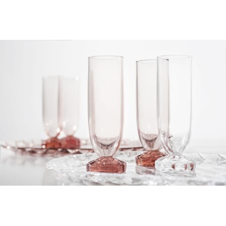 Flûte à champagne Jellies Family plastique vert / H 17 cm - Kartell