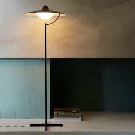 Lampadaire Biny LED métal noir / Réédition 50' - DCW éditions