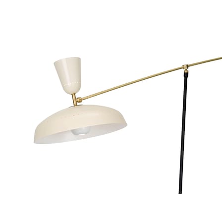 Lampadaire G1 métal beige / Réédition 1951, Pierre Guariche / H 120 cm - SAMMODE STUDIO