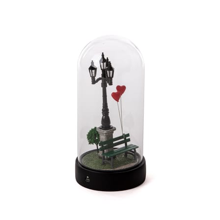 Lampe de table My Little Valentine LED verre transparent / Ø 11 x H 22 cm - Seletti