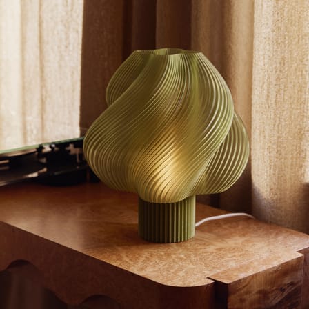 Lampe de table Soft Serve Grande vert / H 35 cm - CRÈME ATELIER