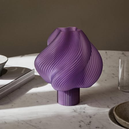 Lampe sans fil rechargeable Soft Serve violet - CRÈME ATELIER