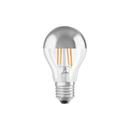 Classique A60 Silver LED E27 dimmable bulb glass silver / 6.5W (= 50W) - Warm white - Osram