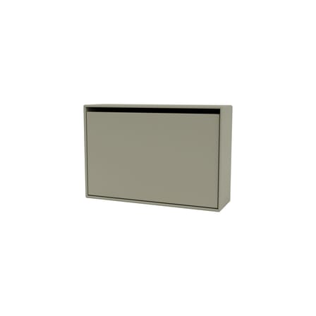 Meuble à chaussures Hide bois gris / L 69,6 x H 46,8 x Prof. 20 cm - MONTANA