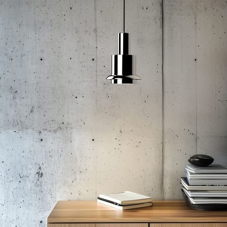 Chaumont Pendant metal silver / Ø 15 cm - Reissue 1964 - DCW éditions