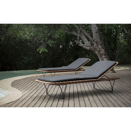 Molo Reclining deckchair natural wood / Bamboo - Multiposition - Houe