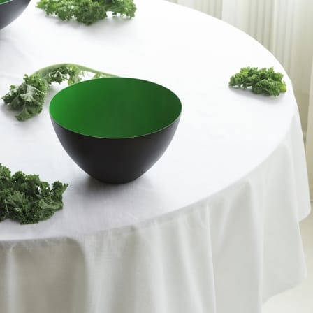 Saladier Krenit métal vert / 3,5 L - Ø 25 x H 14 cm / Herbert Krenchel, 1953 - Normann Copenhagen