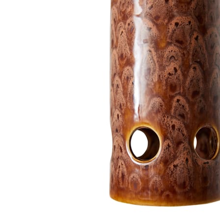 Suspension Ceramic céramique marron / Ø 11  cm x H 31.5 cm - HK LIVING