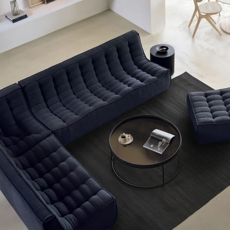 Table basse  bois noir / Ø 93 x H 38 cm - Ethnicraft